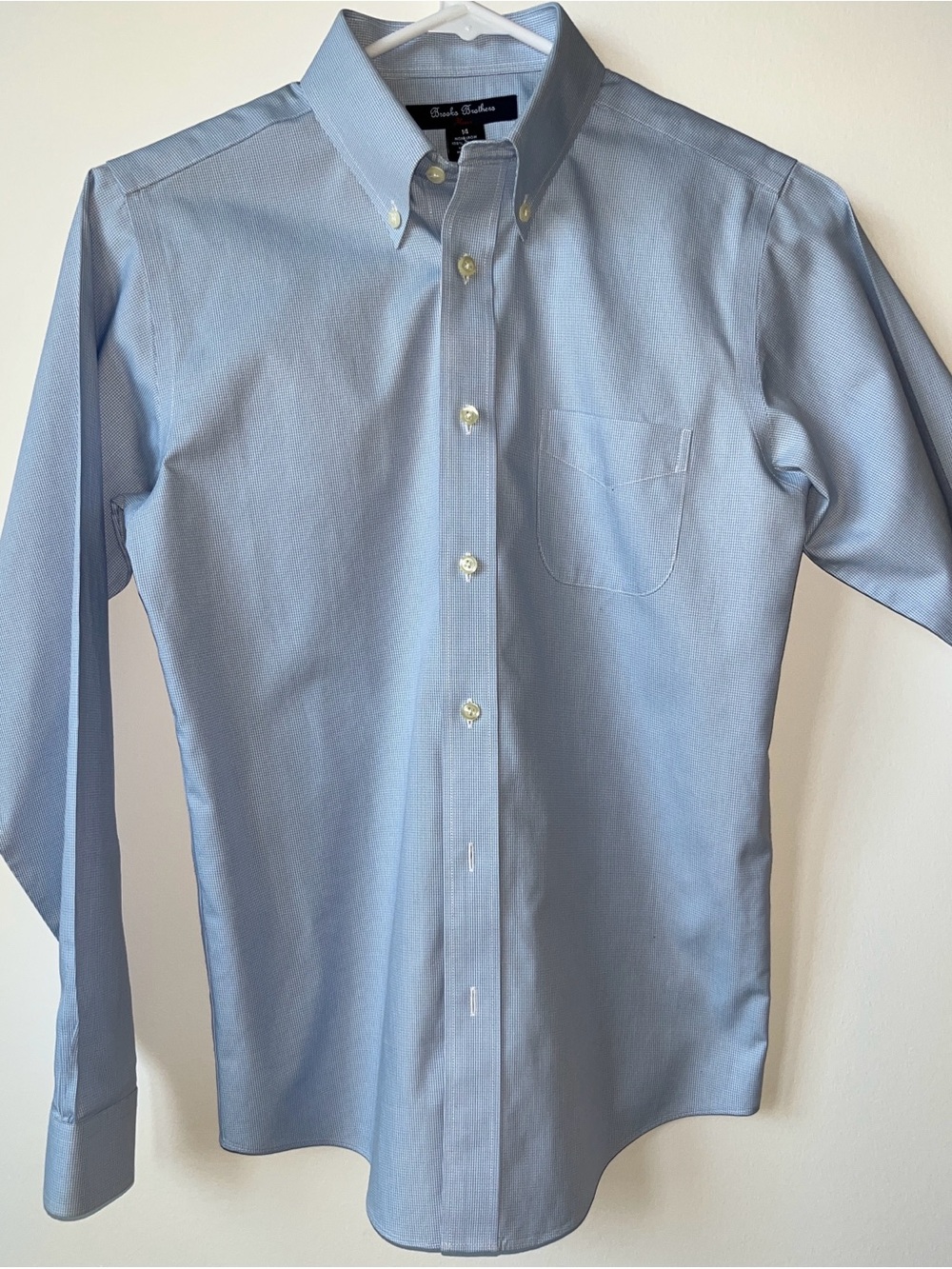 Boys Brooks Brothers Sky Blue Oxford Button-Down Dress Shirt